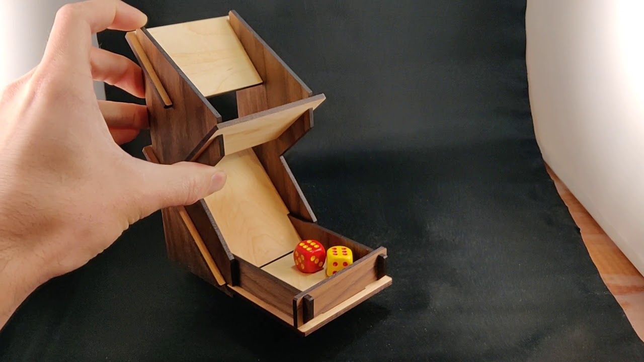 diy dice tower blueprints