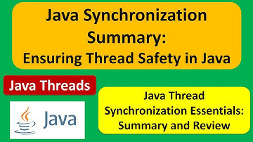 Java Synchronization Summary: Ensuring Thread Safety in Java | Java Synchronization | Java Threads