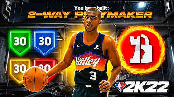 BEST “2-WAY PLAYMAKER” BUILD in SEASON 3 | NBA 2K22 META BUILD