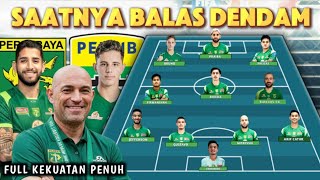 REVENGE MISSION‼️This is the lineup formation for Persebaya vs Persib Bandung, Week 24 of the 202...