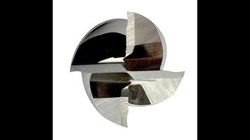 How to grind a 4 flute center cutting carbide endmill end using a 15V9 Plated bond rim wheel