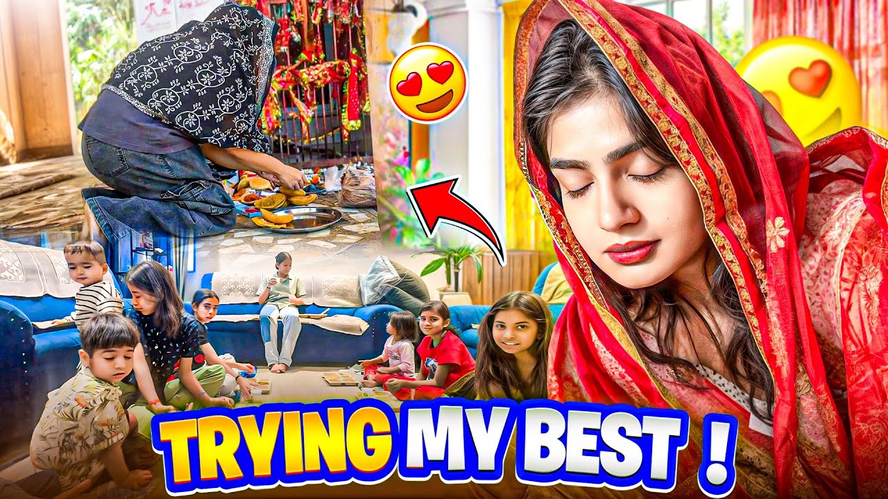 Trying my Best but Sometimes 😣❤️‍🩹 || Navratri 2025 || Hellops8