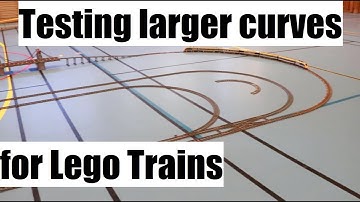 Testing larger curves with different radius for Lego Trains