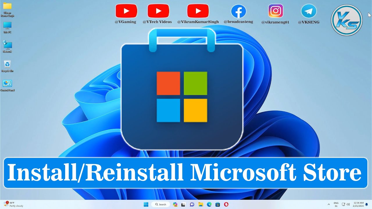 How To Install/Reinstall Microsoft Store on Windows 11/10 - YouTube