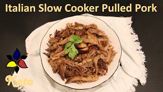 Italian Slow Cooker Pulled Pork – Carnivore keto, gluten free