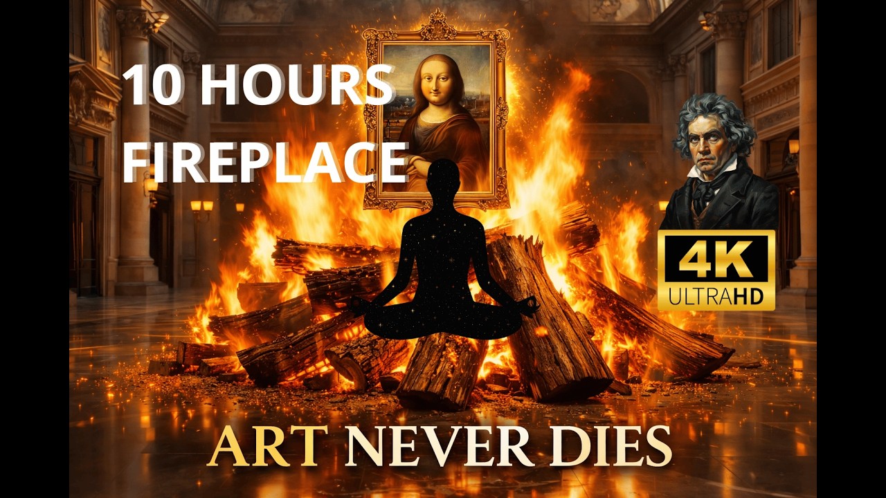 10 Hours Mona Lisa On Fire 🔥 Beethoven ! Don’t Look Away...