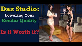 Daz Studio: Lowering Your Render Quality