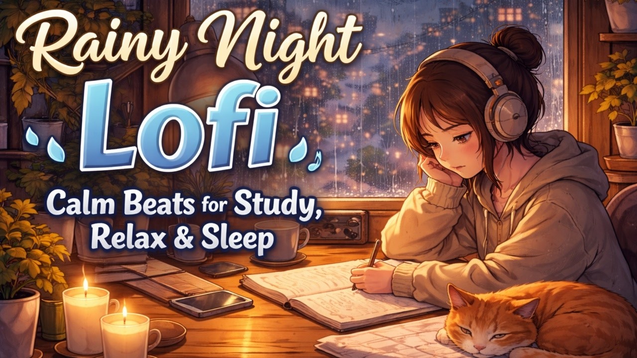 Rainy Night Lofi – Calm Beats for Study, Relax & Sleep