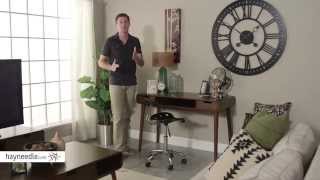 Belham Living Carter Mid Century Modern Writing Desk - Product Review Video