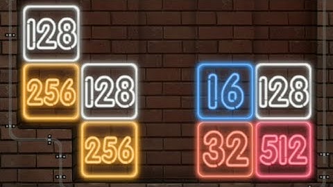 DROP NUMBER NEON 2048 GAMES PUZZLE ANDROID (GAMEPLAY) - PART 40