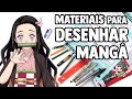 MATERIAIS PROFISSIONAIS PARA DESENHAR MANGÁ - Como criar um mangá