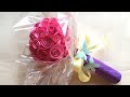 How to make Paper Flower Bouquet | Handmade Rose Bouquet | Easy Step by Step tutorial | Paper Roses