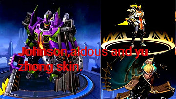 Mobile legend skin intro vidio johnson,aldous and yu zhong.
