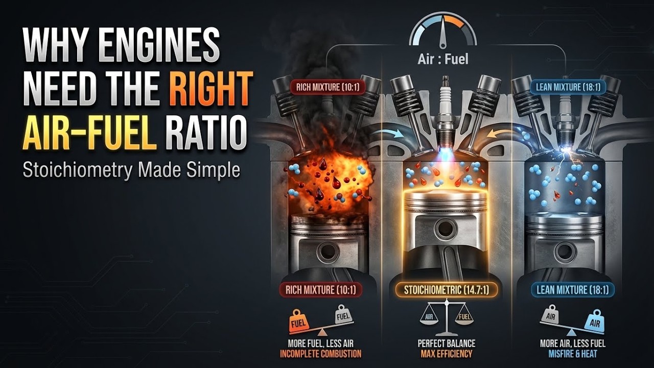 Why Engines Need the Air Fuel Mixture Ratio | Stoichiometry Made Simple ...
