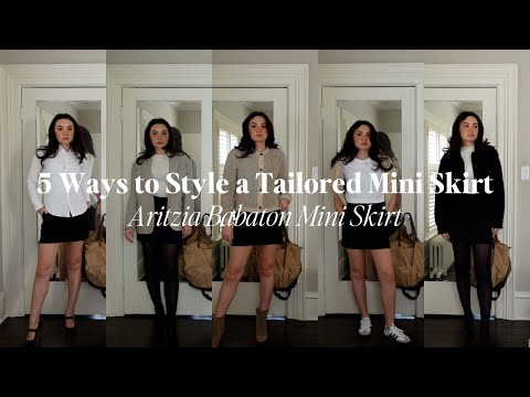 5 WAYS TO STYLE A BLACK MINI SKIRT FEAT  ARITZIA BABATON CHISEL MINI SKIRT