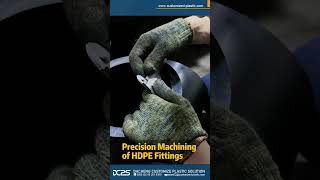 Precision Machining of HDPE Fittings #hdpeflange #hdpepipefittings