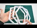Simple Ideas by Paper - Great wall decor for your home - Hexagonal Paper Frame