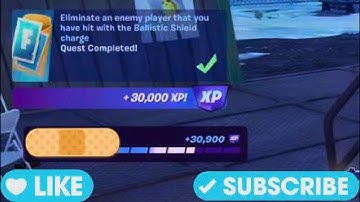 Eliminate an Enemy Player that you Have Hit with the Ballistic Shield Charge - Fortnite