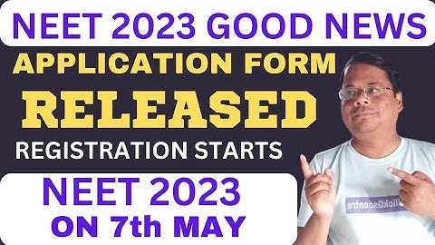 NEET Application Form Released | #neet2023