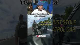 Stolen Police Car Ends In Disaster!! #SHORTS #poppabenji