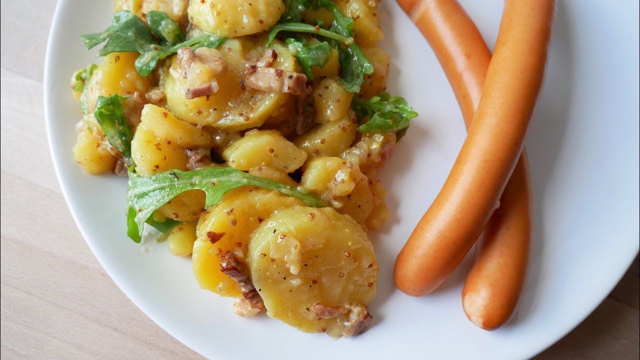 Kartoffelsalat mit Speck &amp; Rucola || Potato Salad with Bacon &amp; Rocket ...