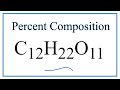Molar Mass and Composition of Sucrose