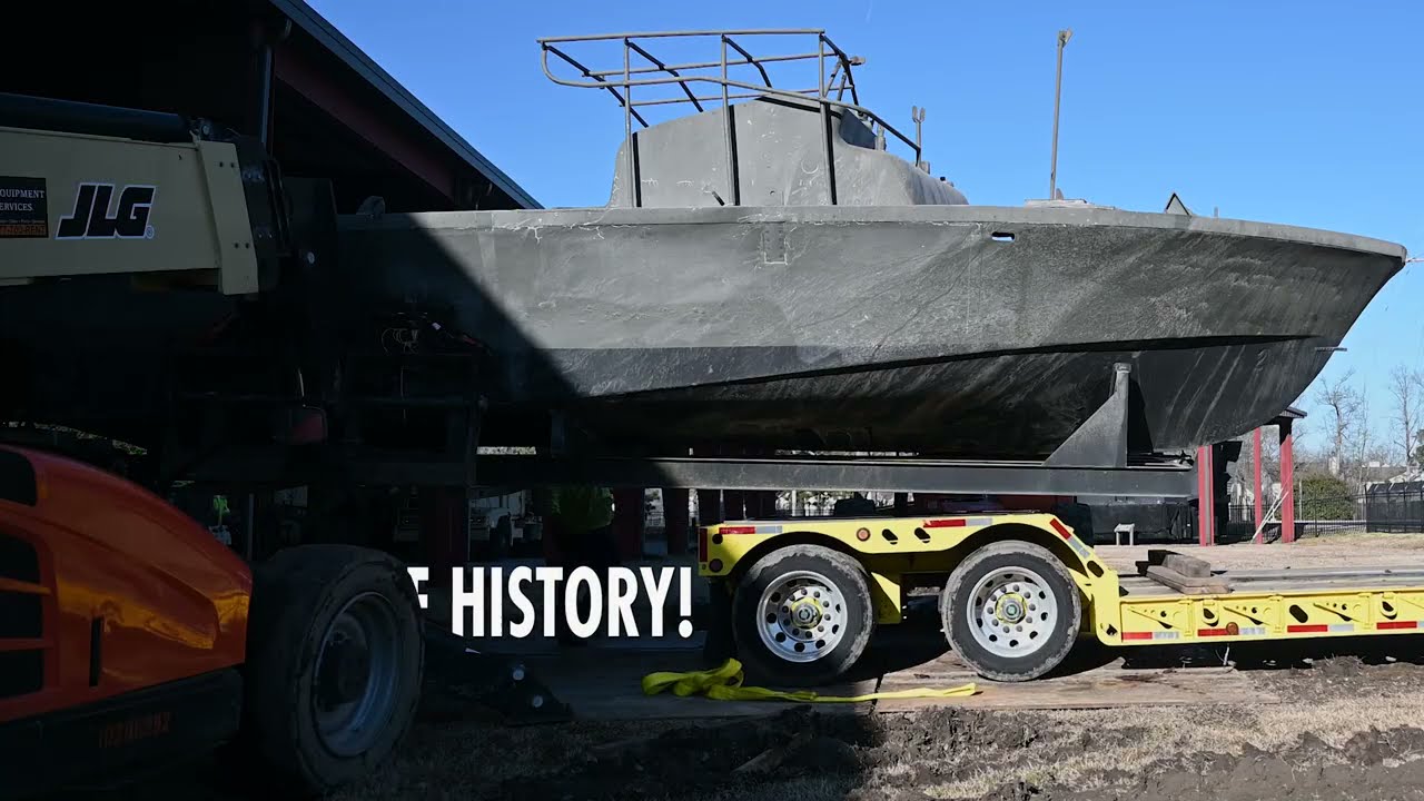 US Military • U.S. Army Transportation Museum Receives Vietnam War-Era Gunboat