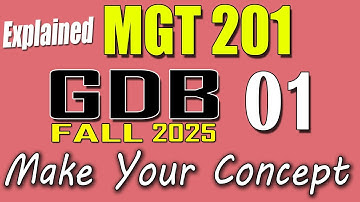 MGT201 GDB 1 Solution 2025 | MGT201 Fall 2025 GDB | VU Scholar
