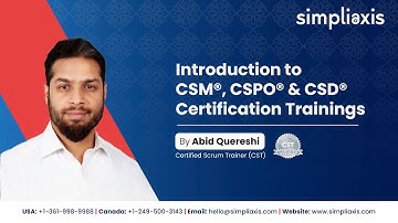 Abid Quereshi, CST -  CSM® | CSPO® | ACSM® | CSD® -  Simpliaxis Certification