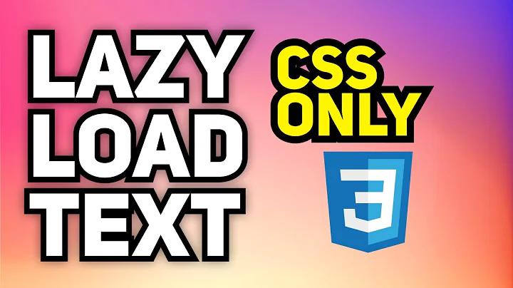 Pure CSS Lazy Load HTML Elements | Lazy Load Text | Optimize Website Speed | Increase Website Speed