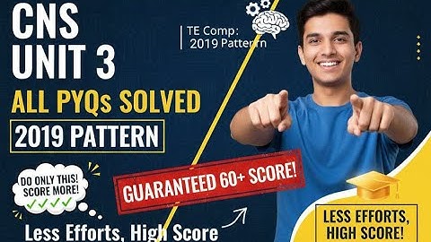 CNS UNIT 3 | TE COMP ENDSEM | SPPU | 2019 Pattern | Cortex Catalyst