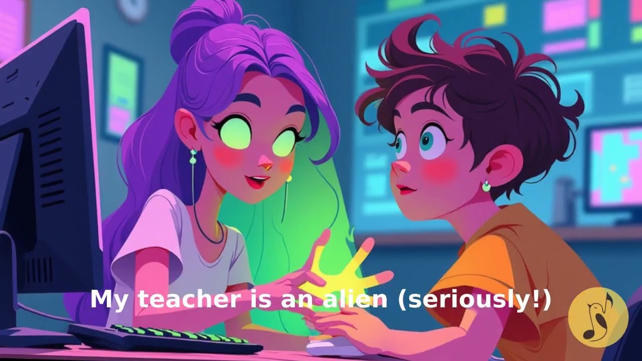 My Teacher is An Alien (I Think)👽 | Funny Kids Song