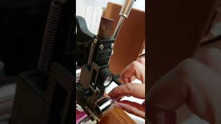 kingsley 箔押し機で名刺ケースに名前を入れてみました。1