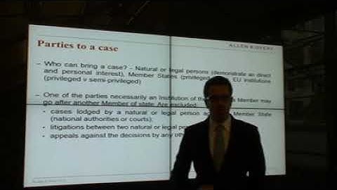 Michel Struys on Litigating competition law disputes before EU courts part I - 2013 edition