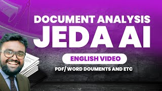 Document Analysis using Jeda AI - The Best AI Tool to Increase Your Productivity - English Tutorial