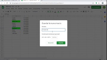 05 - Grabar macros en Google sheets