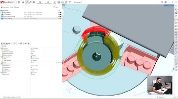 [Mill-turn tutorial SprutCAM 12] - 06 - Rotary roughing with tool offset