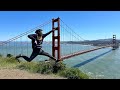 Прыжок в Сан-Франциско. Соединенные Штаты Америки.