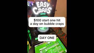 $100 BUBBLE CRAPS CHALLENGE DAY ONE