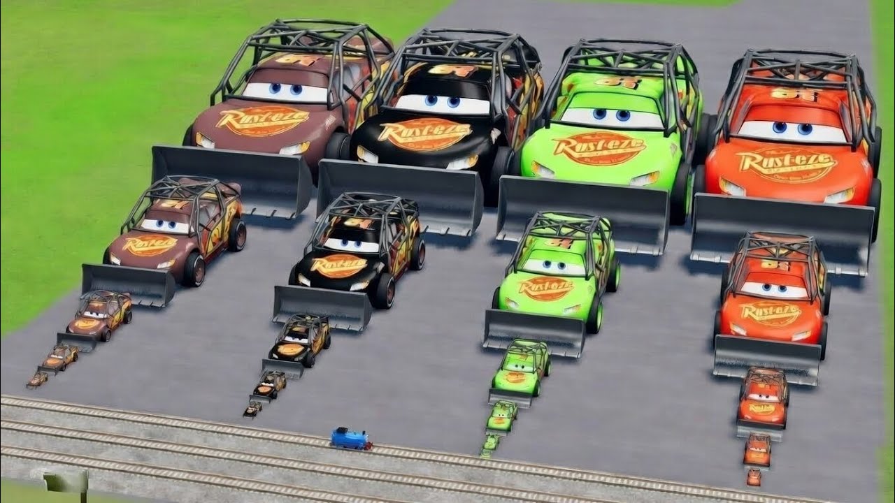 Big & Small Crusher McQueen VS Ocean | EXTREME CHALLENGE 💥