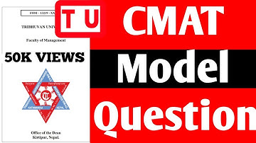 CMAT Model Qsn 2024 for MBS/MPA & Other | CMAT मा कस्ता प्रश्न आउछन? | For Both Bachelors & Masters