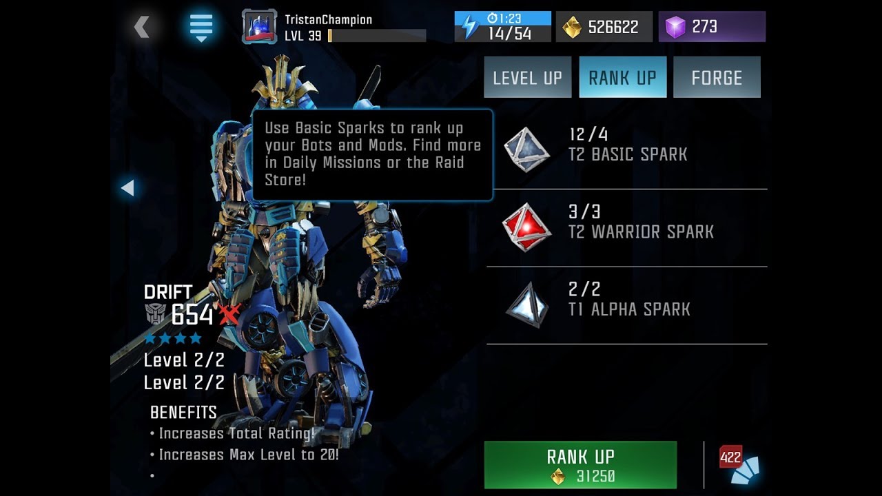 4Star Drift to Rank 2! Transformers to Fight YouTube