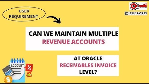 User Requirement - Can we maintain Multiple Revenue Accounts at Oracle Receivables Invoice Level?