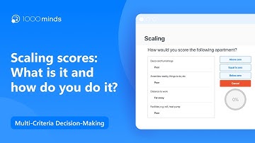 Scaling Scores: What Is It and How Do You Do It? – 1000minds Multi-Criteria Decision-Making
