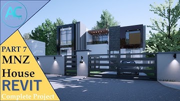 MNZ House | Part 7 | Complete Step By Step Project | Revit Tutorial