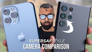 Supersaf Videos Samsung Galaxy S22 Ultra vs iPhone 13 Pro Max Camera Test Comparison