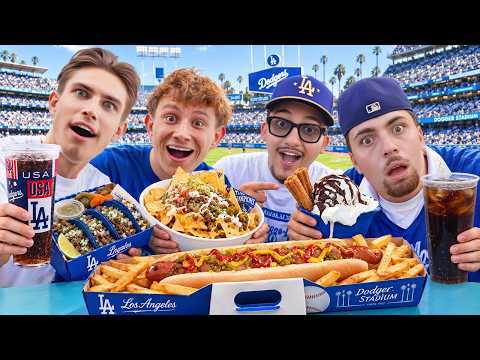 Brits Try American Stadium Food for the First Time!