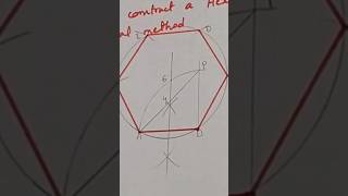 Hexagon using general method #hexagon #generalmethod #drawing #caed #viralshorts #viralvideo