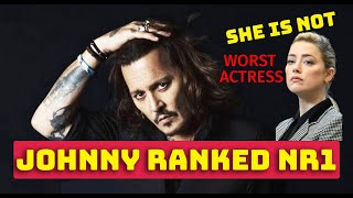 Johnny Depp ranked number 1 Working Actor while Amber Heard  Voted THE WORST