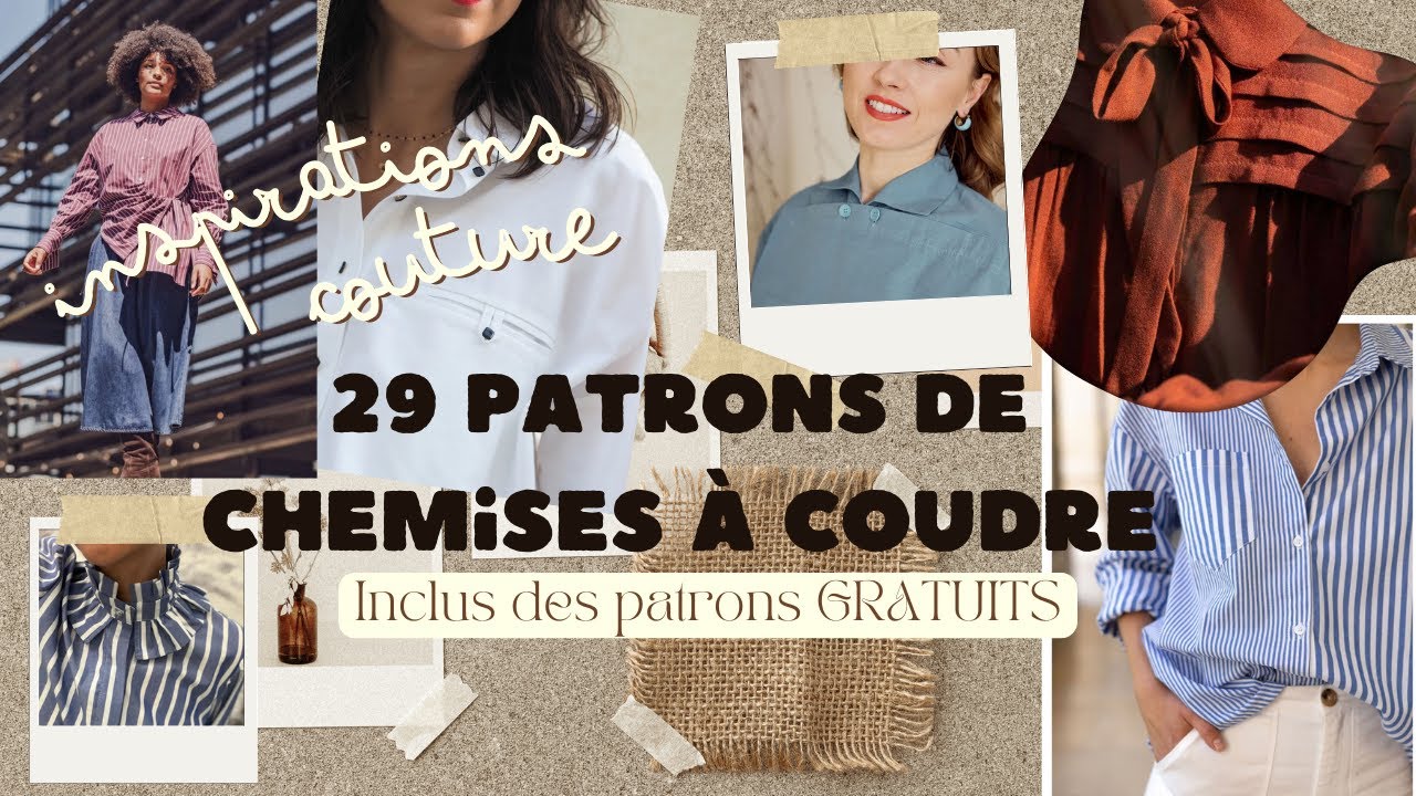 Inspiration couture : des chemises à coudre pour l'automne/hiver (Des patrons gratuits inclus)